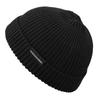 Croogo Ribbed Knit Watch Islamic Striped Knit Short Watch Retro Style for Women and Kids Hat, Hat, Lightweight, Cap, Oversized, Cap, (G-KH07-Black)