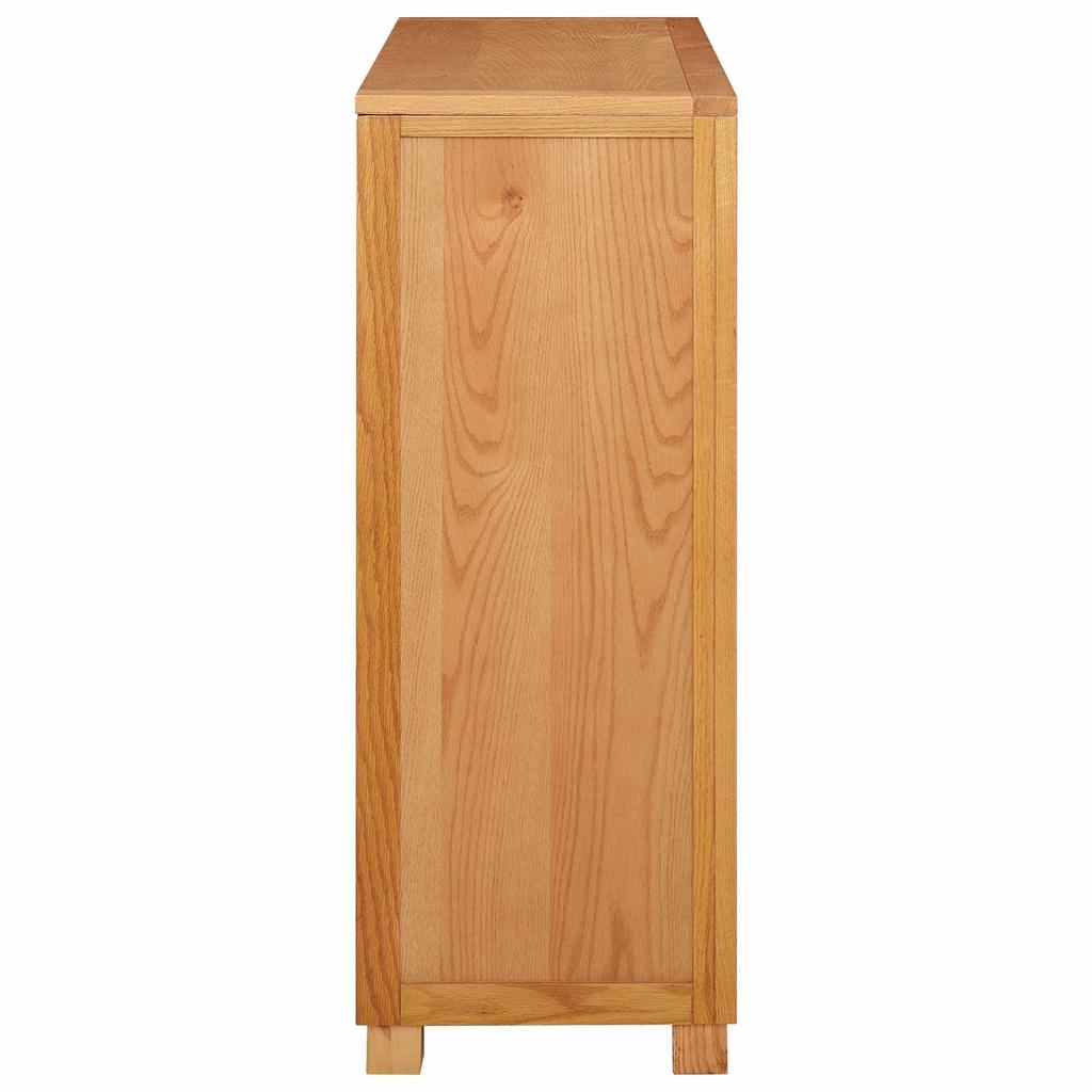 Storage Cabinet with Drawers Brown Wood Based Material