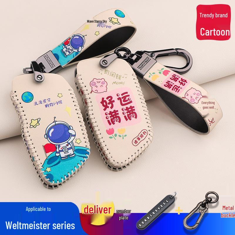 Geeignete Schutzhülle für 2021 Weima W6 ACE/Pro Autoschlüssel mit Schnalle