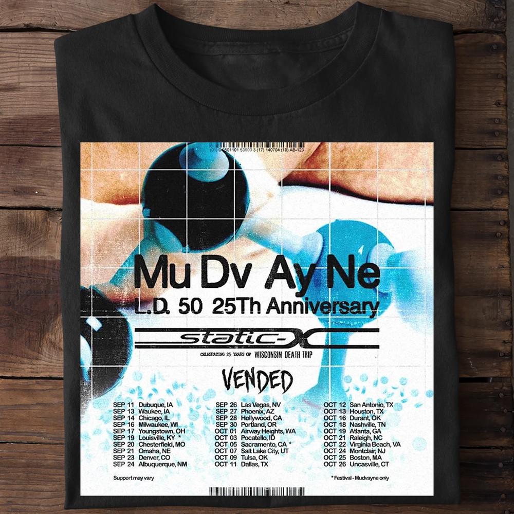 Mudvayne 2025 Tour Gift For Fan Halloween T Shirt  Unisex T-Shirt XXL