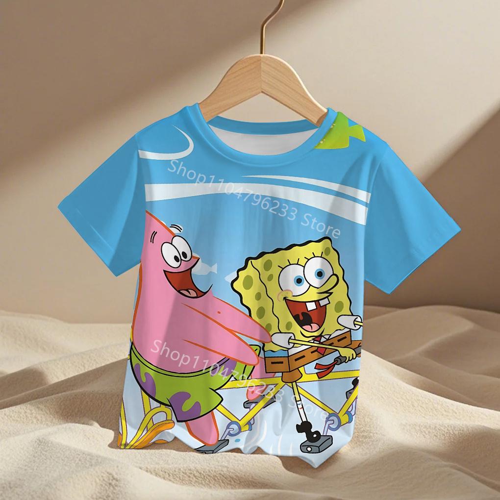 3D Print Cute Cartoon Spongebobs Men Women Clothes Boy Girl Child TShirt Top Tee  Adult Children's Parent Child T Shirts
