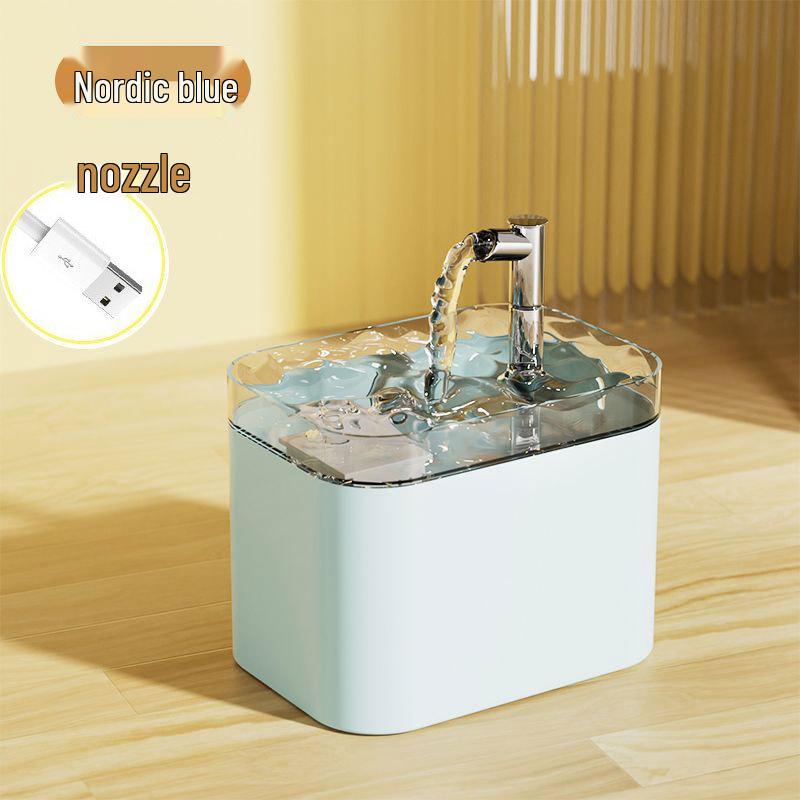 Smart Cat Water Fountain with Automatic Filtration and Large Capacity