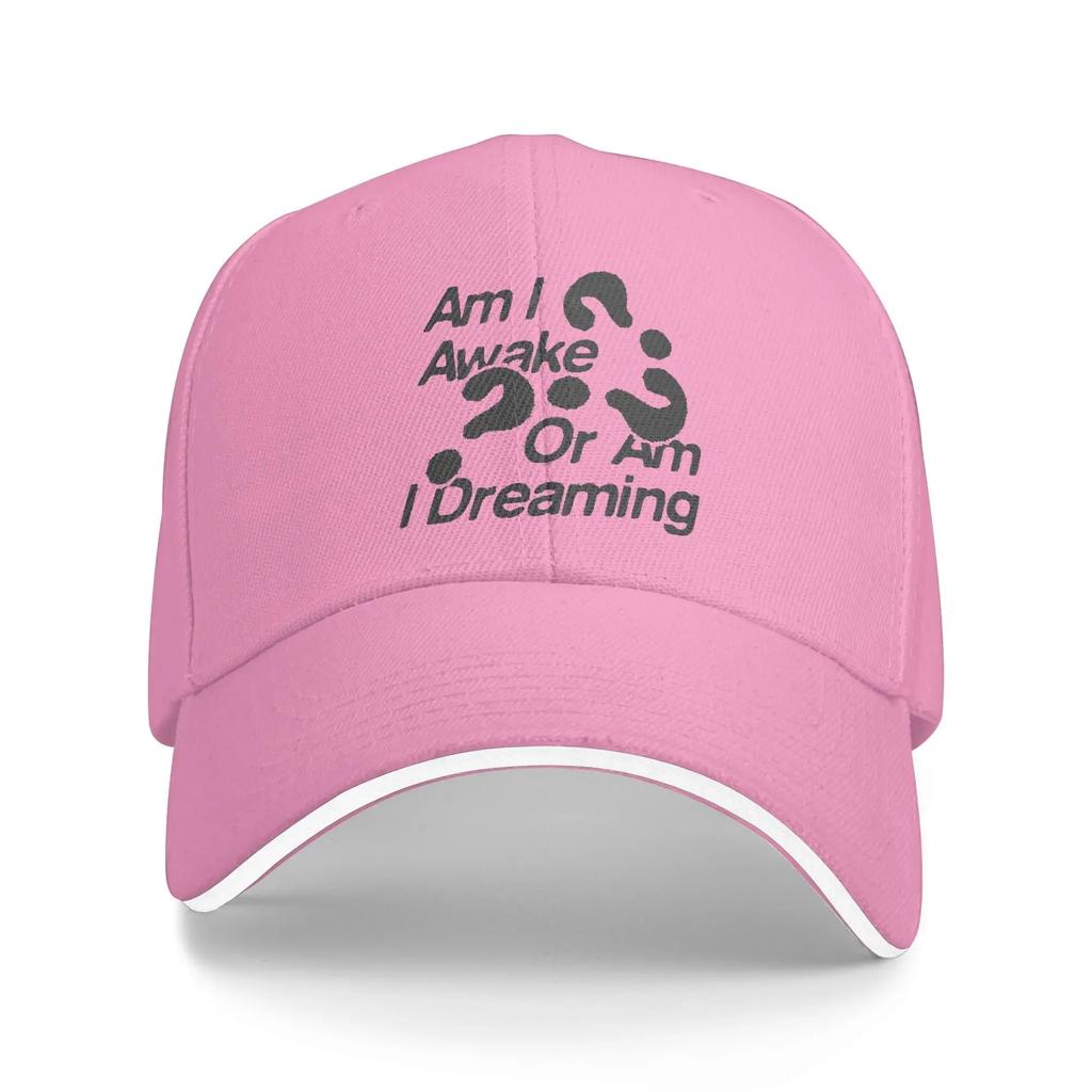 Summer Art Design Letter Baseball Cap Am I Awake Kpop Rock Street Style Custom Logo Sun Hip Hop Hats Men Women Breathable Caps