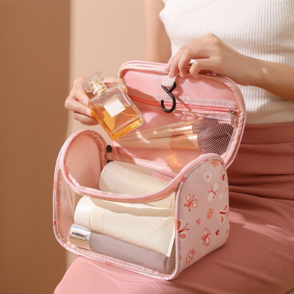 With Handle Travel Cosmetic Pouch Portable Travel Toiletry Bag  Travel Accessories