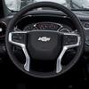 Kcwx2 Car Steering Wheel Center Emblem Logo Bling Crystal Stickers for Chevrolet Chevy Cruze Equinox Malibu Spark Sonic Captive Aveo