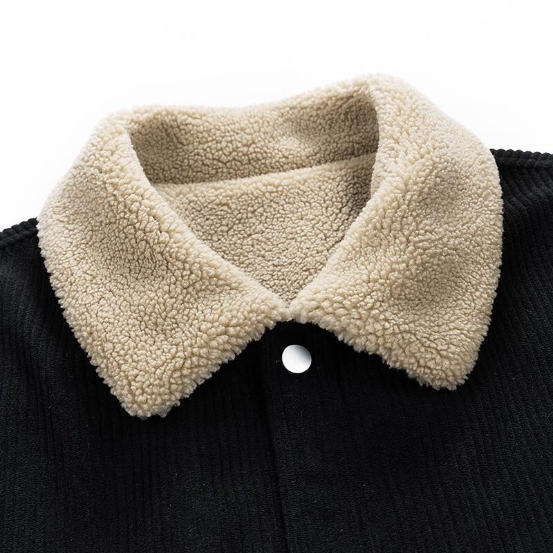 Mark Hua Fei Men's Corduroy Fleece-Lined Jacket