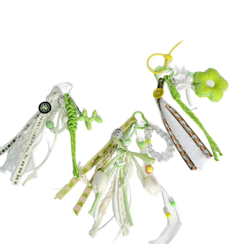 Miu Series Green Pendant Toy: DIY Cloth Doll Blind Box Accessories