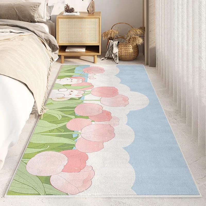 Cartoon Boby Bedroom Decor Bedside Carpet Fluffy Soft Plush Floor Mat Nordic Style Carpets for Living Room Thicken Anti-slip Rug