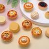 100Pcs Cartoon Cute Bread Biscuit Egg Tart Resin Cabochon Mini Food Scrapbooking Crafts DIY Dollhouse Accessories
