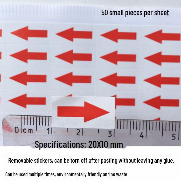 

Съемная наклейка со стрелкой направления подачи газа для многократного использования