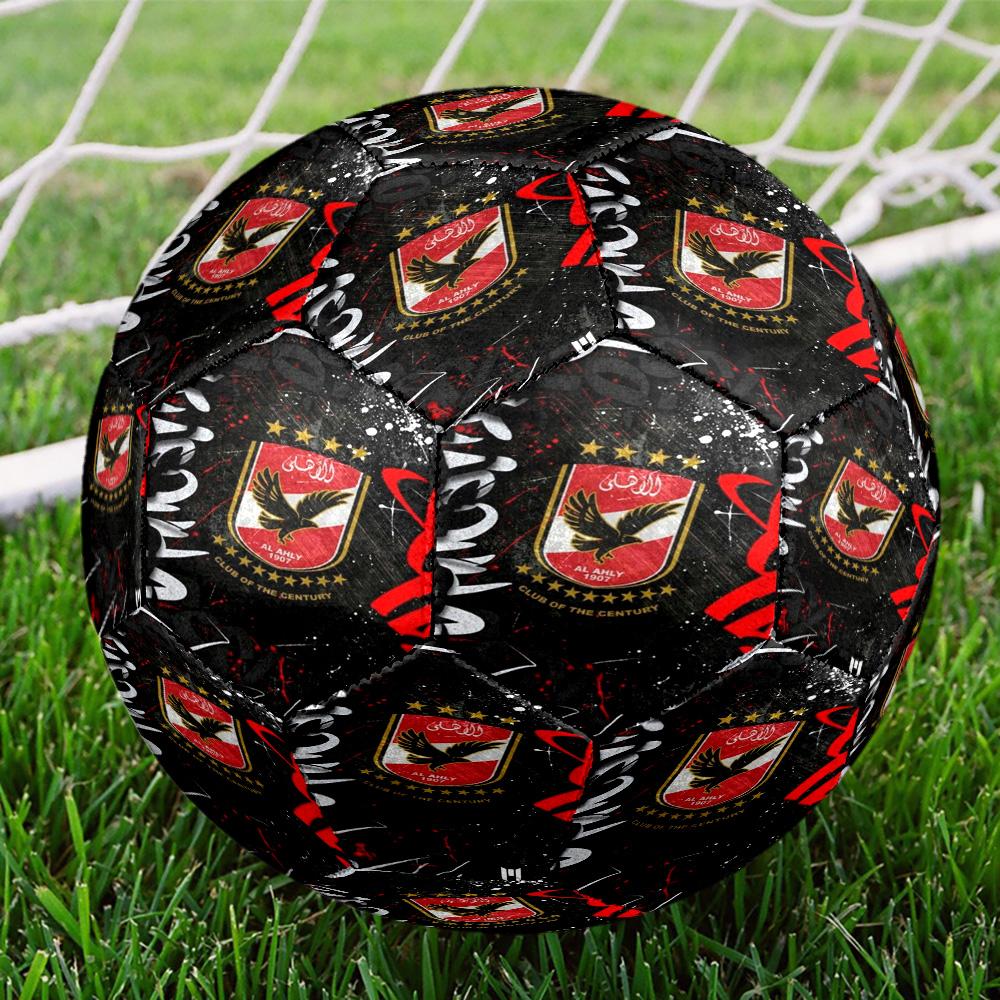 Ahly Football Club Printed Size 5 Soccer Balls, High-Quality, Anti-Slip, Protective Football, A Unique Gift , Birthdays, Christmas Gifts