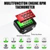 Digital Engine Tachometer & Hour Meter Mini Tach Gauge with Clip & Backlight Display Inductive for Gas Small Engine Lawn Mower RV Chainsaws Outboard