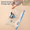 10PCS Storage Bag Transparent Zippered Storage Bag with Writing Label Area Moisture Resistant Organization Bag for Home Travel Packing