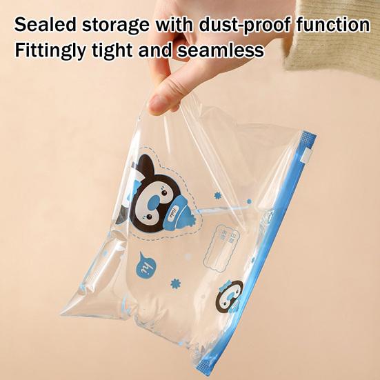10PCS Storage Bag Transparent Zippered Storage Bag with Writing Label Area Moisture Resistant Organization Bag for Home Travel Packing