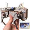 Funy Kids Voice Control Mechanical Dog Science Set Diy Handmade Wooden Creative Crafts Present Science Assembly Plaything Teaching Aids