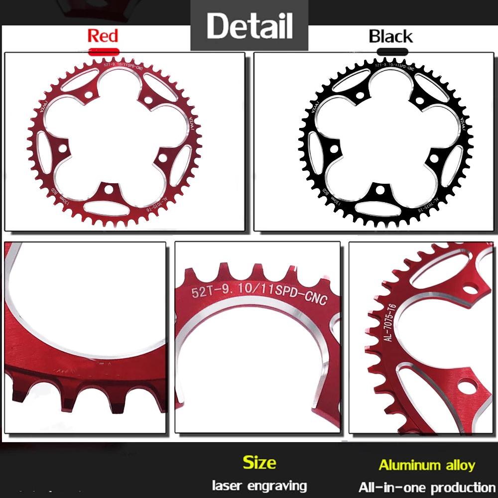 Hliník Zinek Zinková slitina 50T 52T 54T 56T 58T 60T Lezecká síla 130BCD Převodník Talíř Kliky