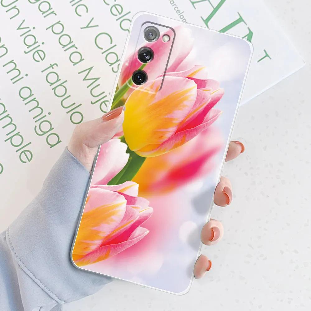 For Samsung S20 FE Case Galaxy S20 FE Wishing Bottle Transparent Cases For Samsung GalaxyS20 FE S20fe 6.5''Cover Silicone Bumper
