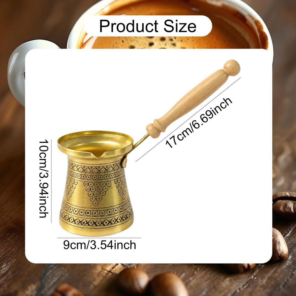 Arabischer und Griechischer Kaffeekocher, Handgefertigter Türkischer Maker für Küche, Bar Café,