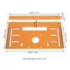 Cutting Machine Base Board 90° and 45° Cut Punching Design 28x15cm 0-9.5cm Range Circular Saw Base Plate for Woodworking Tasks