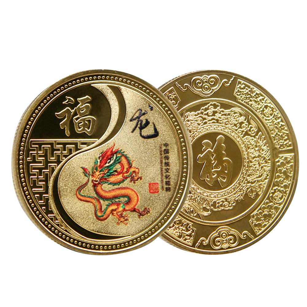 Dragon Year Of 2025 Chinese Coins Dragon Coin Collectible New Year China Mascot Souvenir Commemorative Coins золотой