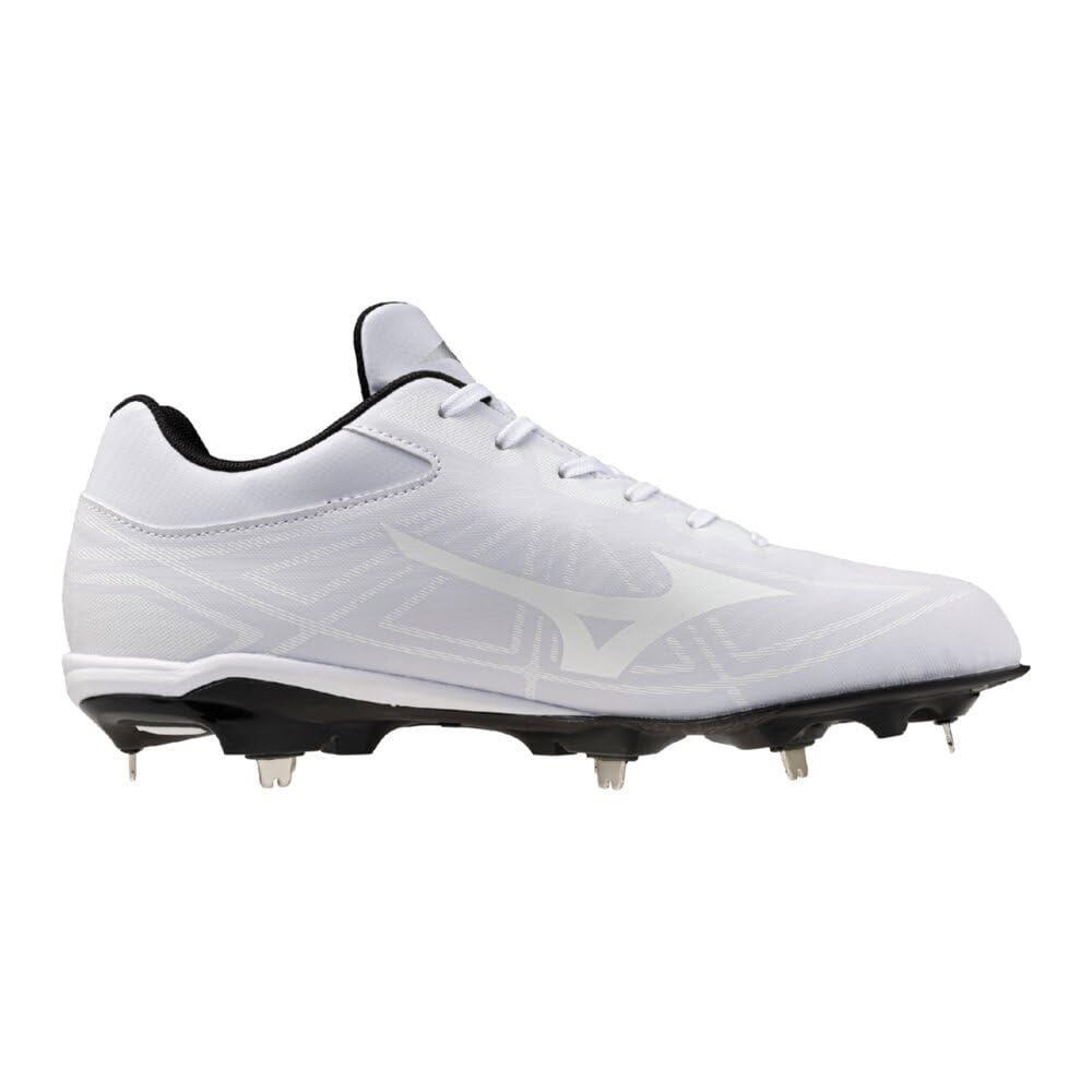 Mizuno Teen Age Baseball Size Available Exclusively at Direct for Junior and Senior High School Students Shoes, Unisex, 25.5, White/White, 11GM2521,