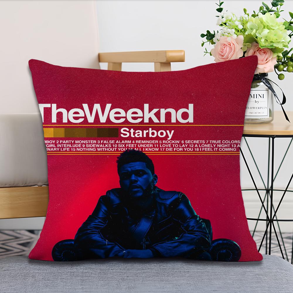 The Weeknd Поторопись Завтра Наволочка В Стиле Фаната Квадратная Домашний Декор Чехол Для Подушки Дизайн С Принтом 16x16Inch
