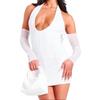 Missy Empire Womens/Ladies Halter Neck Mesh Sleeve Mini Dress