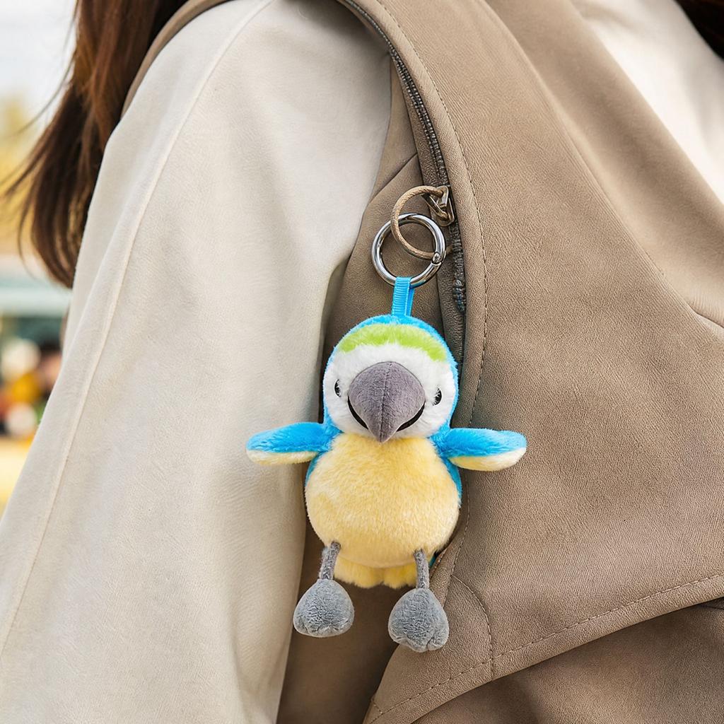 Cute Bird Plush Charm Pendant, Animal Hanging Ornament for Bags and Backpacks