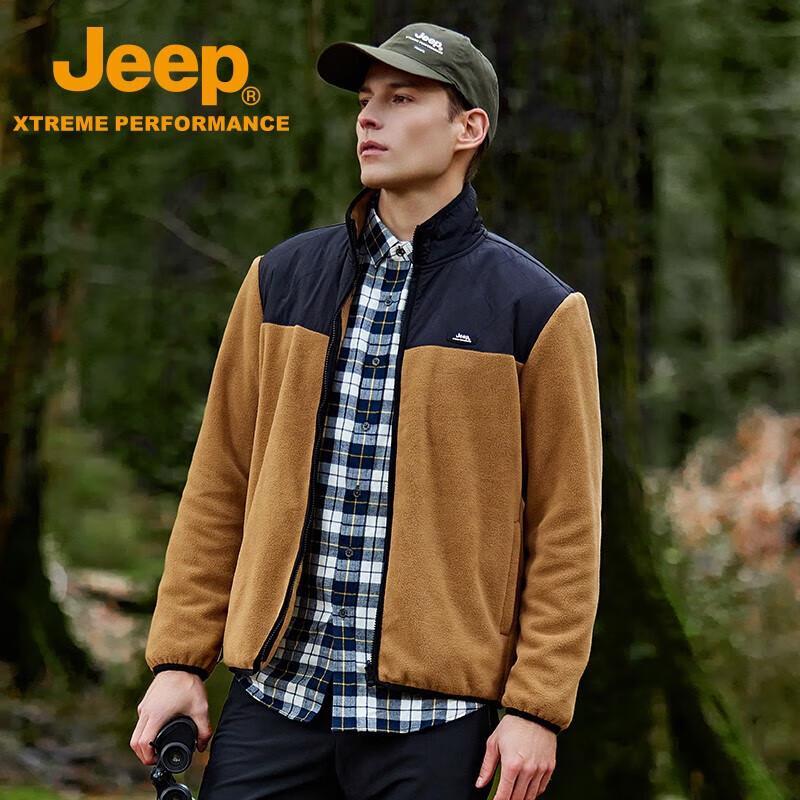 Jeep Men's Outdoor Warm Fleece Jacket