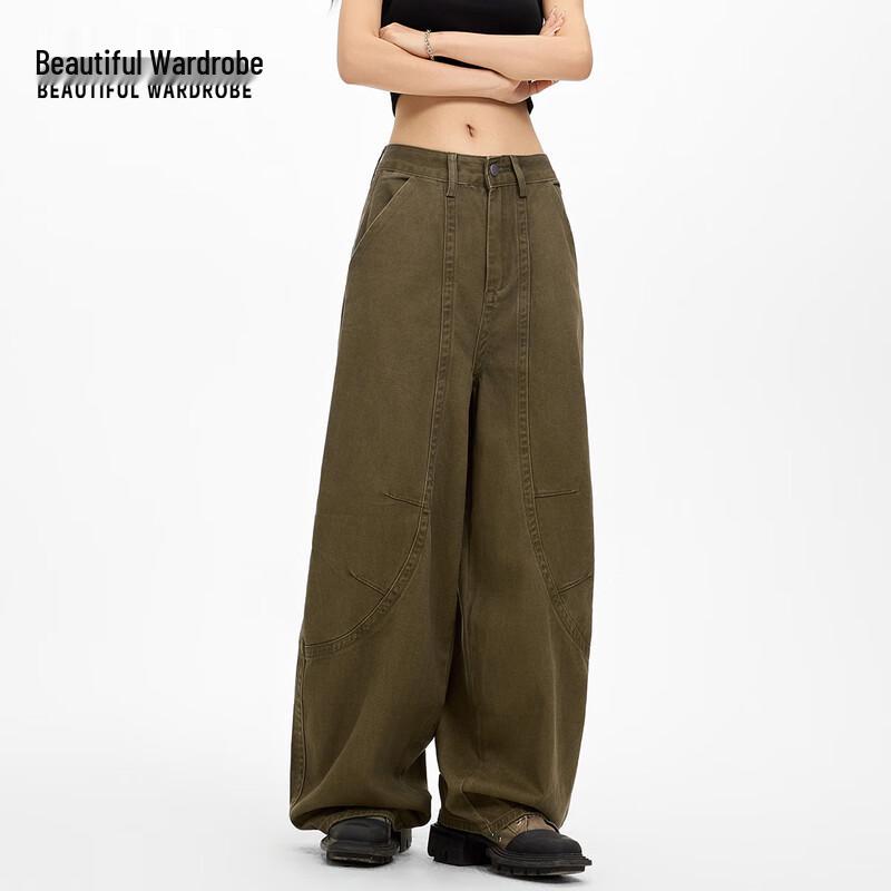 Beautiful Wardrobe Women's High-Waist Pure Cotton Loose Casual Pants