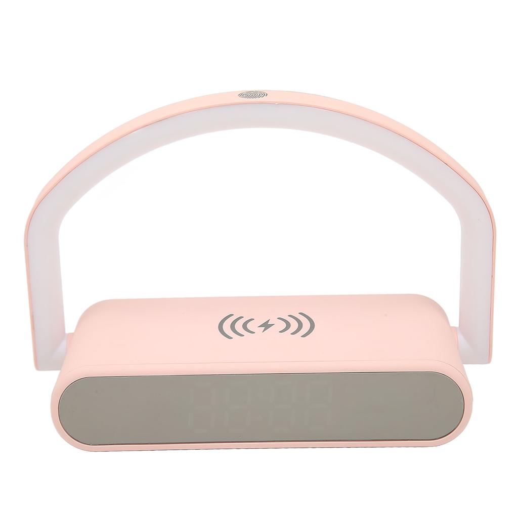 Wireless Charging Alarm Clock Two Levels Adjustment Night Light Multifunction Digital Alarm Clock