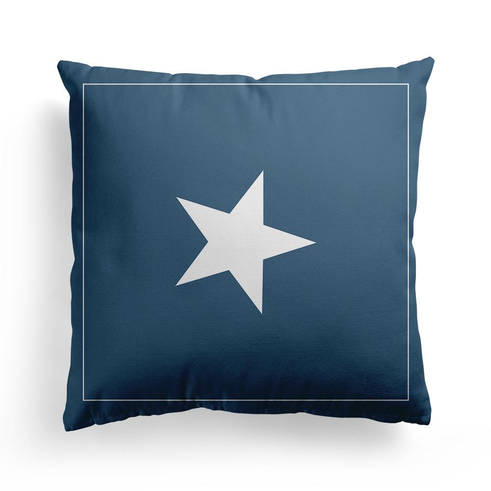 Sofa Pillow Case Does Not Include Pillow Core Living Room European-style Rice-shaped National Flag Mediterranean Bay Window Pillow British Style