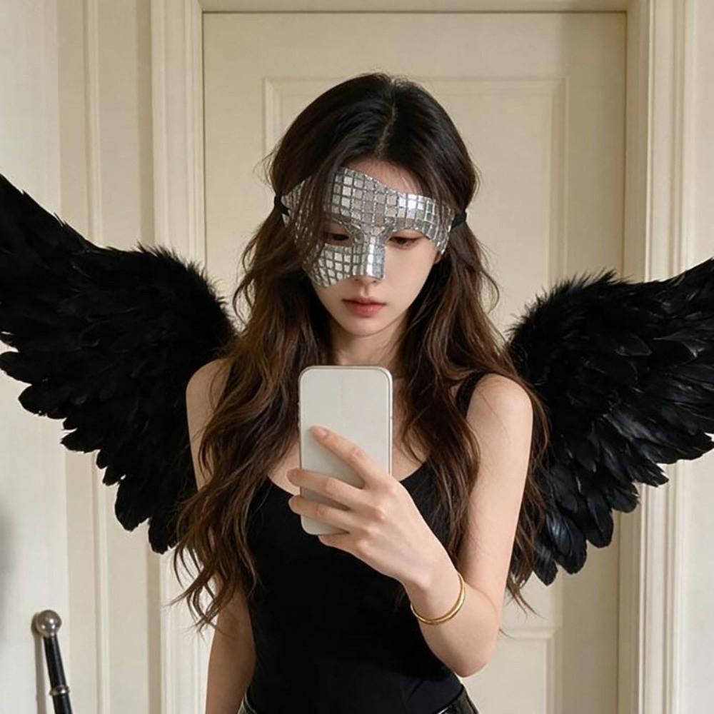 Glitter Material Masquerade Mask Steampunk Style Costume Mask  Halloween Costume
