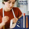37Pcs Stainless Steel Large Eye Sewing Needles Set With Diverse Practical Tools Home DIY Jewelry Apparel Craft Sewing