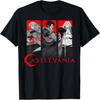 Castlevania Netflix T-Shirt, Men's Unisex Black Short Sleeve Crew Neck Classic Fit T-Shirt, Anime Themed Applique T-Shirt, Size Small