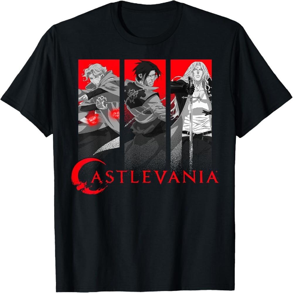 

Футболка Castlevania Netflix, Чоловіча Унісекс Чорна З Коротким Рукавом З Круглим Вирізом Класичного Крою, Футболка З Аплікацією На Тему Аніме, Розмір Малий XXXXXL чорний