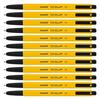 Monami 153 Clip Ballpoint Pen 1.0 Mm Black Ink 12 Pack