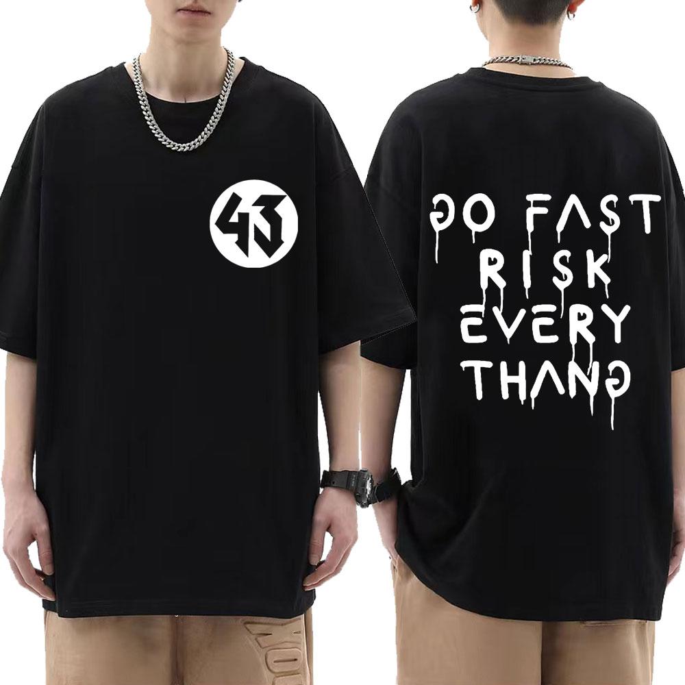 Ken Block Bokstavstryck Herr T-shirt Sommarmode Ken Block 43 Samma Stil T-shirt Män Kvinnor Lös Kortärmad Oversized T-shirt