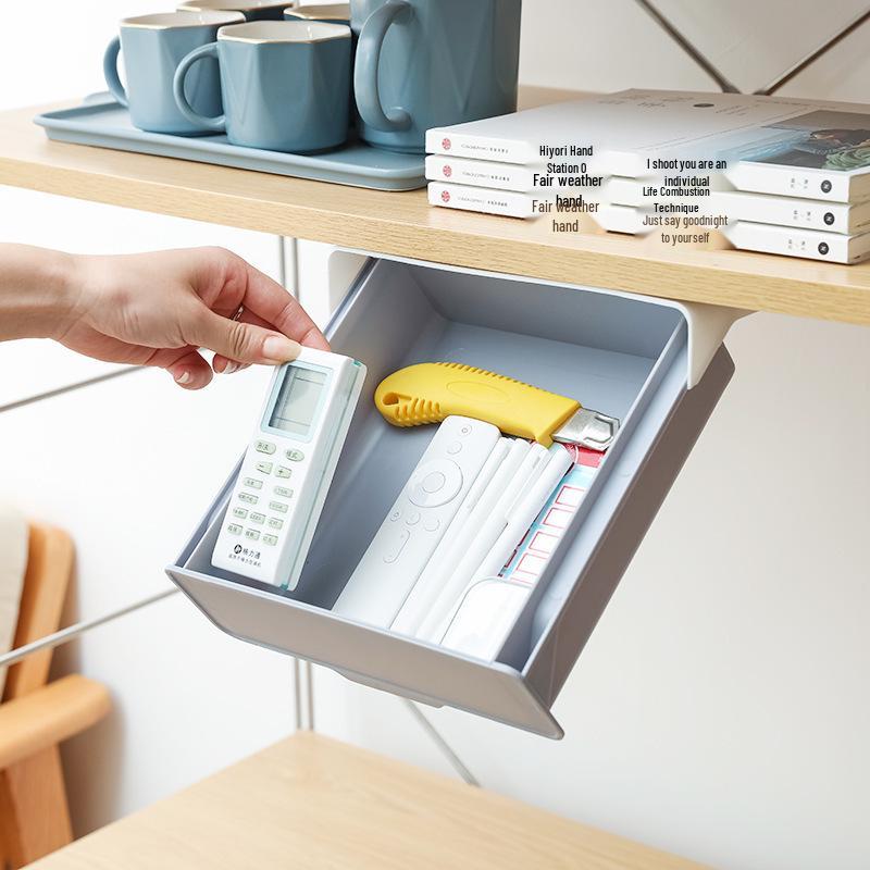 Punch-Free Hanging Seasoning Jar Rack with Drawer and Partition Basket