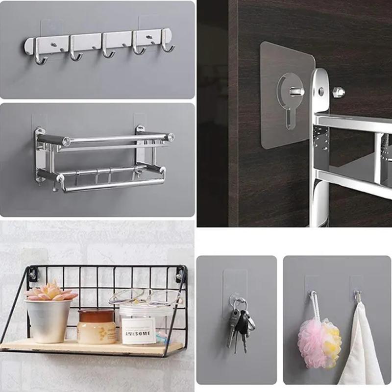 5/10 ks Šrouby zdarma Samolepící závěsné háčky Křížový steh pro malování Fotorámeček Bez díry Víceúčelové pevné nástěnné háčky