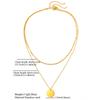 Stainless Steel Necklaces Simple Bead Chain Overlapping Tape Clavicle Chain Ornate Necklace For Women Zircon Goddess Gifts New