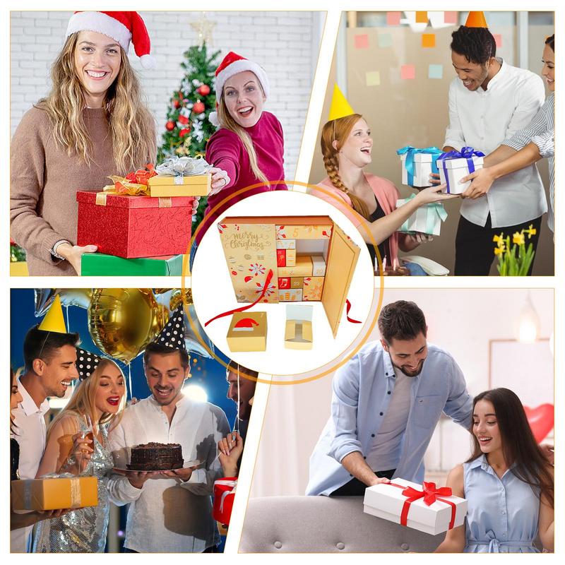 Christmas Countdown Box 24 Grids Adults Made Your Own Advent Calendar  Empty Advent Cardboard Boxes To Fill For Toy Small Models