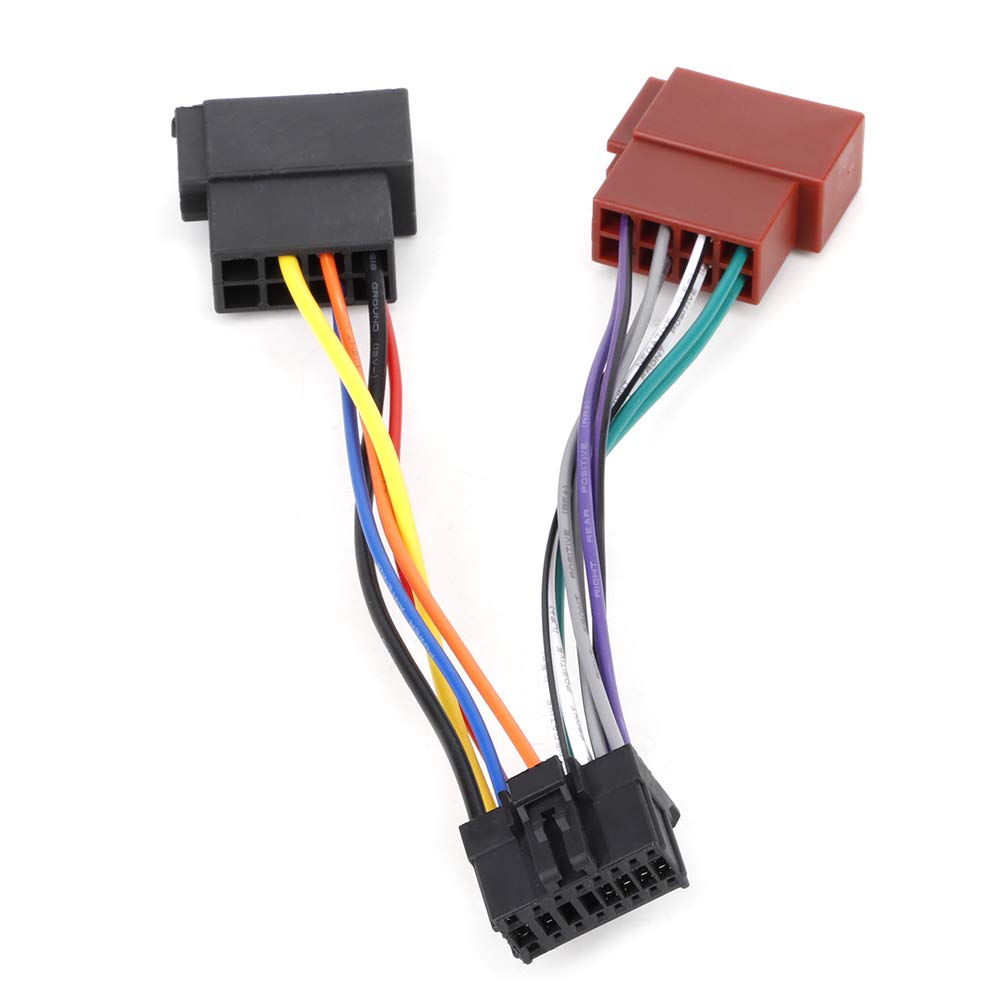 Radio Wire Harness Car Stereo Harness 16 Pin Port Mini ISO 8 Pin Plug Wiring Cable Fit Pioneer 2003