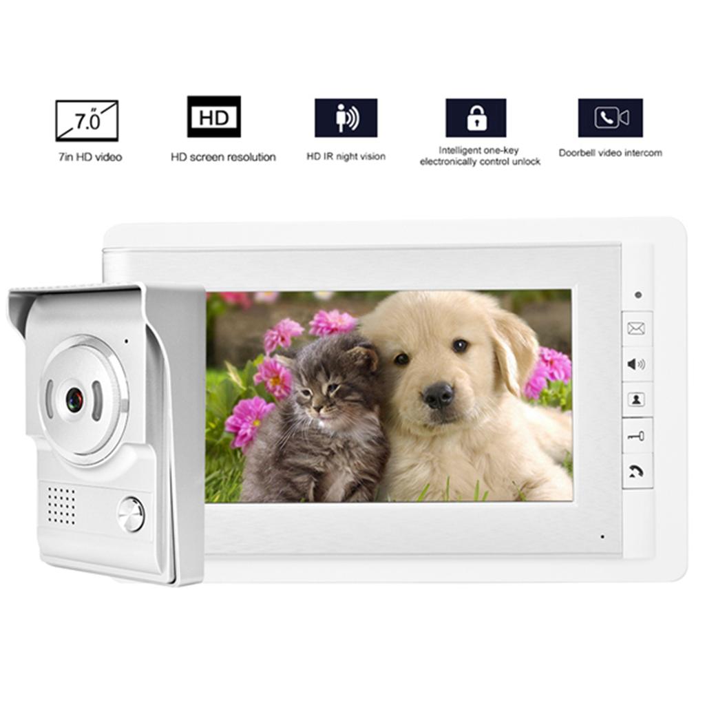 7 In Color HD TFT?LCD Smart Doorbell Video Intercom Entry System(V70C L+ )