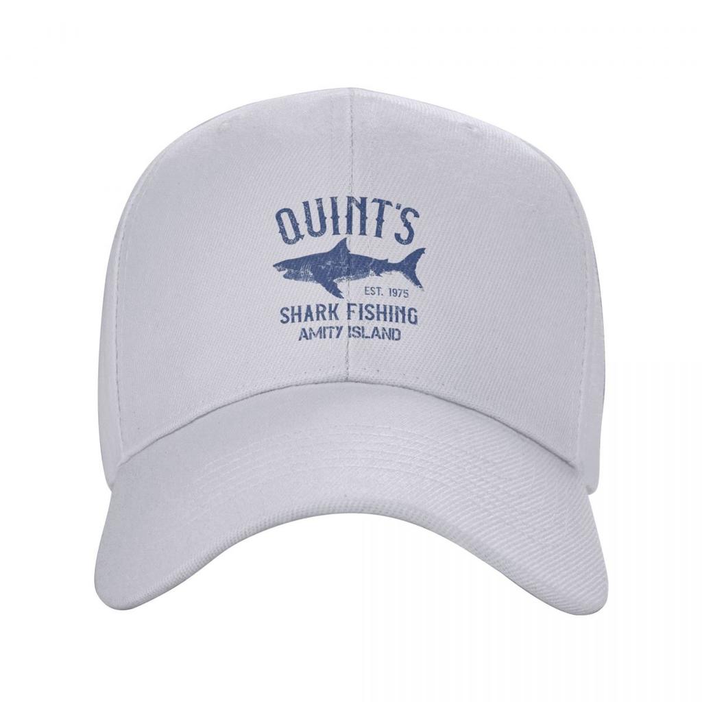 Quints Shark Fishing Amity Island 1975 Baseball Caps Snapback Men Women Hats Casual Cap Sports Baseball Hat Casquette
