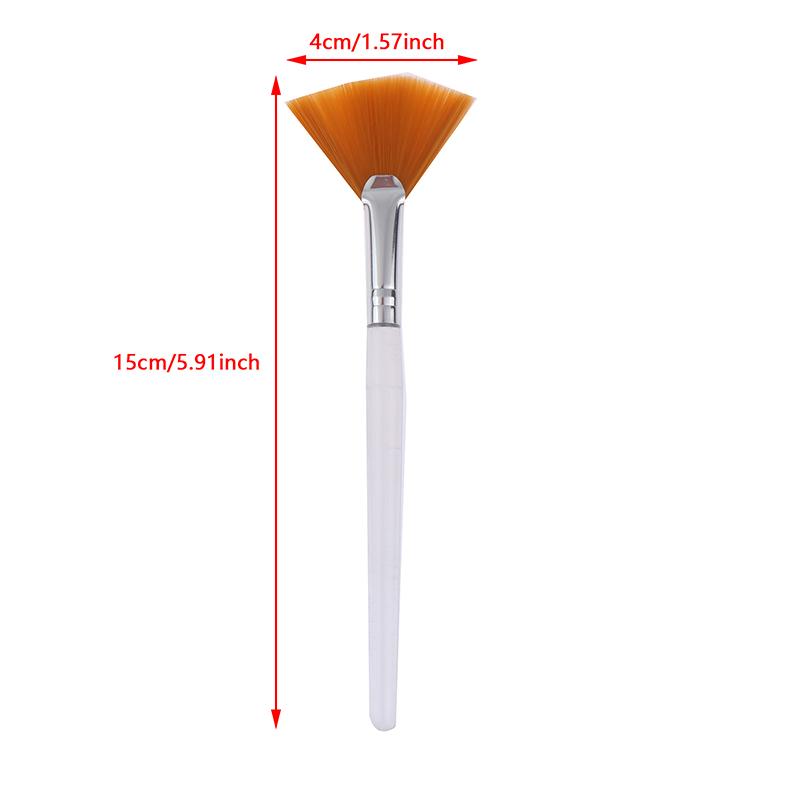 1Pcs Practical Facial Brushes Fan Makeup Brushes Soft Portable Mask Brushes Cosmetic Tools For Women Ladies Girls