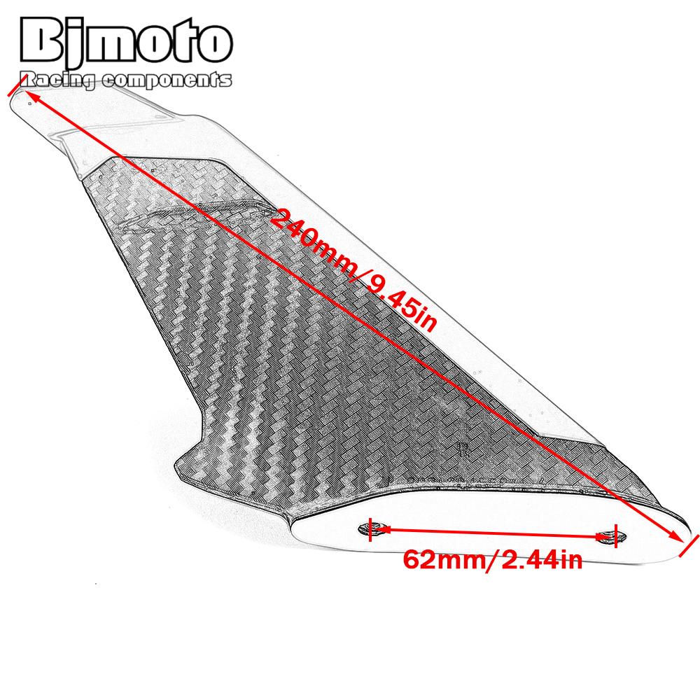 Front Aerodynamic Winglets Side Spoilers Dynamic Fairing Wing Kit For HONDA CBR600 CBR650R CBR1000 CBR300R CBR650F