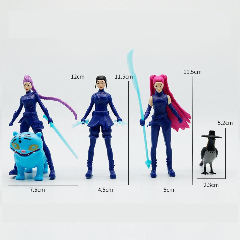 Anime Kpop Demon Hunters Figure Model Toy Cartoon Gaming Peripherals Desk Decoration Collection Figures Model Toy For Kid Gift