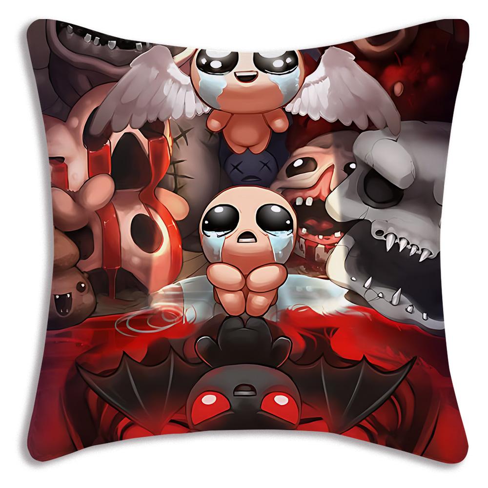 Cartoon The B-Bindings Of Isaac Pillow Covers Cartoon Sofa Decorative Home Double-sided Printing Short Plush Cute Cushion Cover