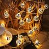 Waterproof Mirror Disco Ball Lights Mini LED String Light Retro Holiday String Lights  Garden Decor